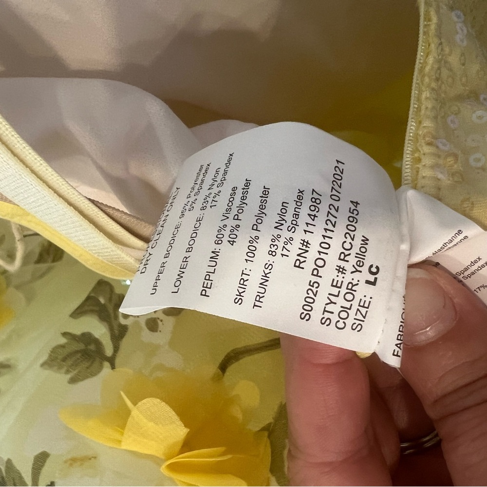 Revolution Dancewear Beautiful Day yellow ballet tutu costume, LC, recital - Picture 7 of 7